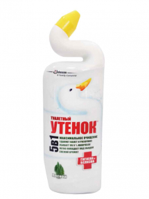 Туалетный утенок средс. чистящ. для унитаза Гигиена и Белизна Лесной 750мл
