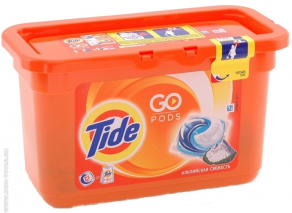 Tide капсулы для стирки 12шт x 25.2g Альпийская свежесть