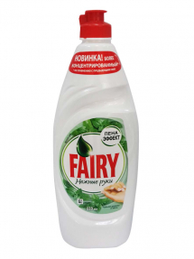 FAIRY ср-во для мытья посуды 650мл Нежные руки Чайное дерево и мята