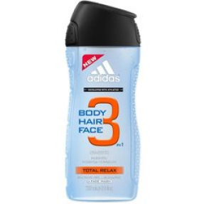 Adidas гель для душа 250мл Men 3 в 1 Total Relax
