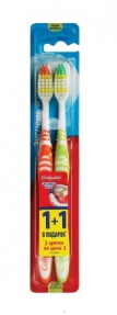 Colgate зубная щетка Extra Clean Medium 1+1 бесплатно