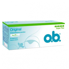 O.B. тампоны Super Plus 6 кап. 16шт.