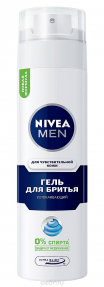 Nivea гель для бритья 200 мл чувствительная кожа Успокаивающий