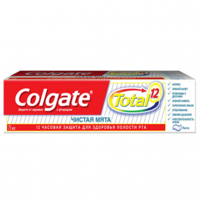Colgate зубная паста 75мл Total 12 Чистая мята