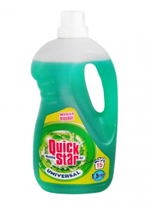 Quick Star гель для стир. 1,5л (15) Универсал