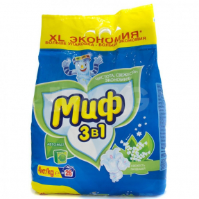 Миф стиральный порошок 3 в 1 4кг (авт.) Свежесть ландышей