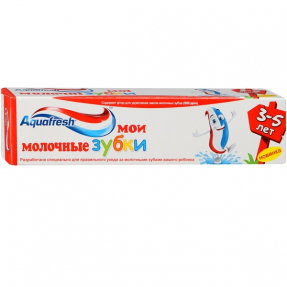 Aquafresh детская зубная паста 50мл Молочные зубки*12