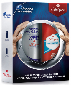 Old Spice подарочный набор: шампунь Men Ultra 400мл + гель для душа 250мл