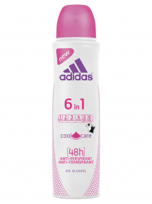 Adidas дезодорант-спрей для женщин 150мл 6в1 Cool Care