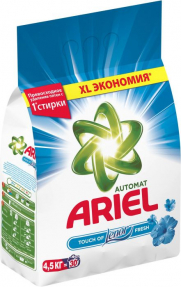 Ariel порошок для стирки 4,5кг автомат Touch of Lenor Fresh