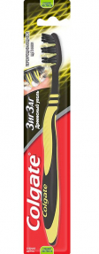 Colgate зубная щетка ЗигЗаг с древесным углем 1шт.