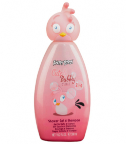 Angry Birds 2in1 шампунь-гель 300ml Pозовый