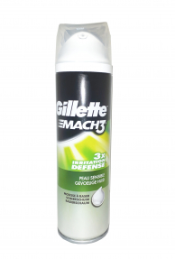 Gillette Mach3 пена для бритья 250мл 3x Defense (Тройная защита)