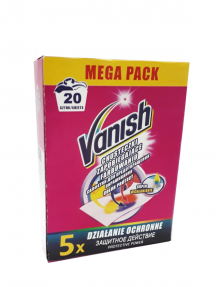 Vanish салфетки для защиты цвета от линьки белья 20шт.