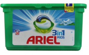Ariel капсулы для стирки 3в1 38шт. Альпийская свежесть