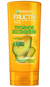 Fructis бальзам-ополаскиватель 387мл Тройное Восстановление с Маслом