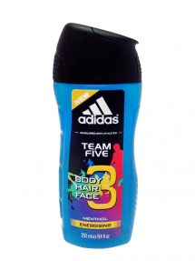 Adidas гель для душа 250мл Men 3 в 1 Team Five