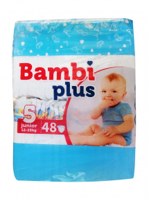Памперсы Bambi Junior №5 12-25 кг 48шт