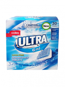 Coles Ultra посудомоечные капсулы 30штх18г