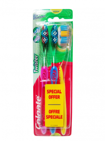 Colgate зубная щетка Twister Medium 3шт/уп